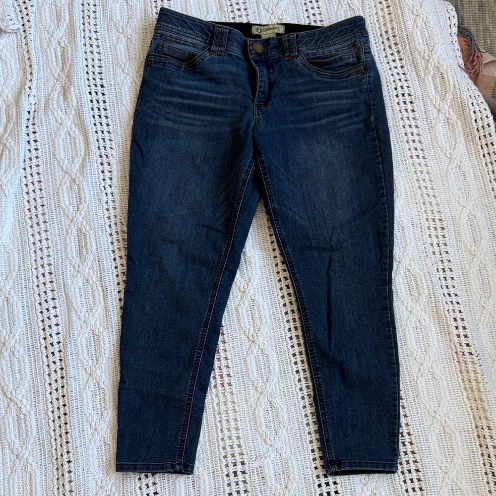 Democracy Women's Ankle Jeans in Dark Blue